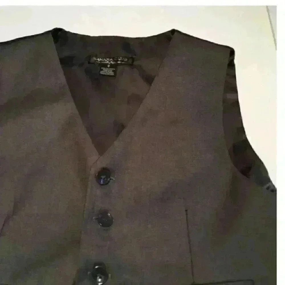 Sahara Club Boy Dress Vest Size 8 Gray